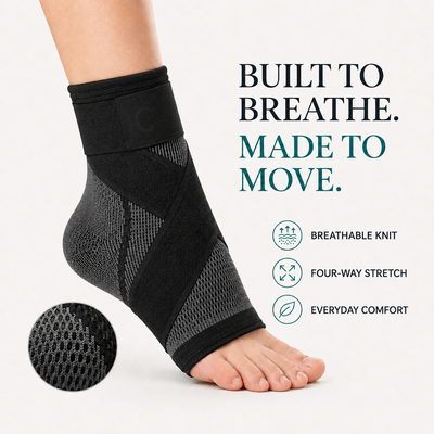 Clearvell OrthoPro Foot Sleeve with adjustable crossing straps