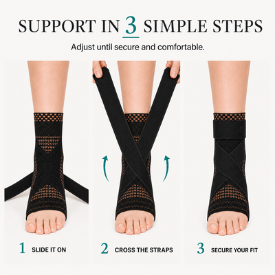 Clearvell Copper OrthoPro Foot Sleeve with adjustable crossing straps