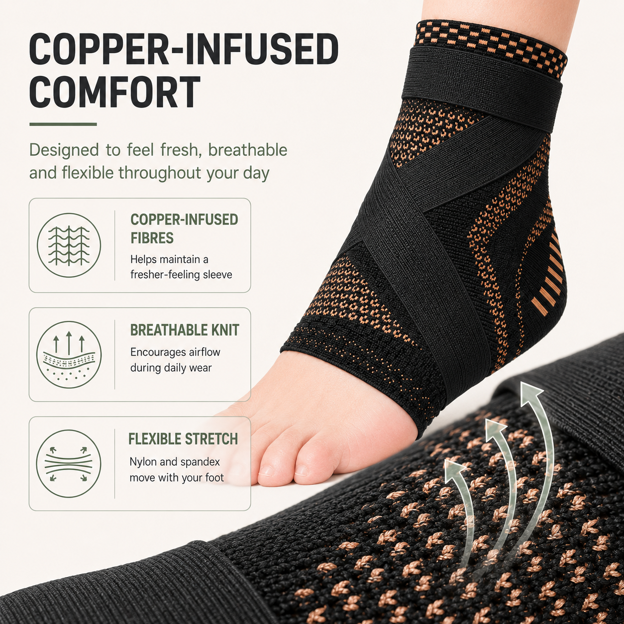 Clearvell® Copper Foot Sleeve