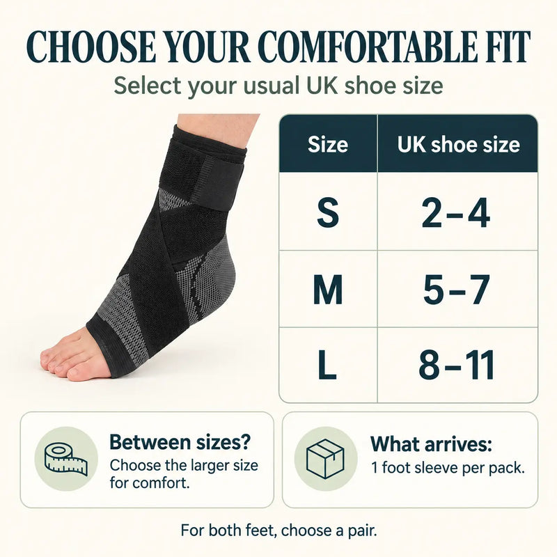 Clearvell OrthoPro UK shoe size guide