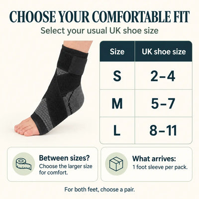 Clearvell OrthoPro UK shoe size guide